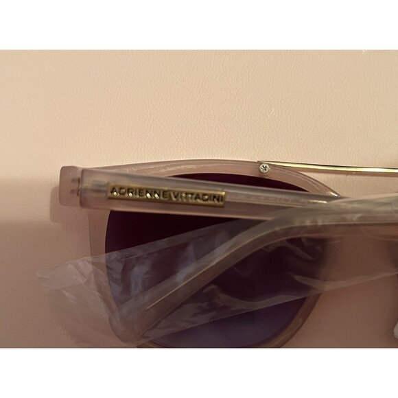 Adrienne Vittadini AV059 Milky White Women’s SPORT Designer Aviator Sunglasses